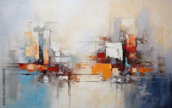 Obraz Oil painting abstract style artwork on canvas