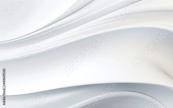 Fototapeta Smooth white wave background 