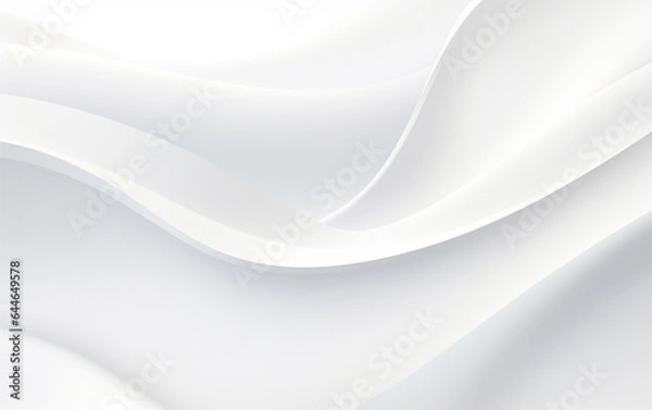 Obraz Smooth white wave background 