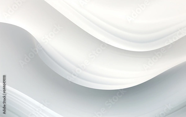 Fototapeta Smooth white wave background