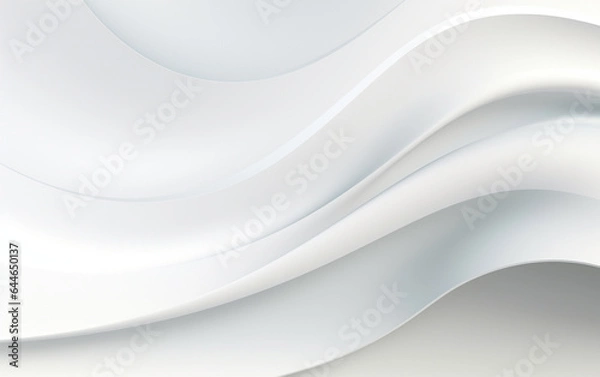 Fototapeta Smooth white wave background