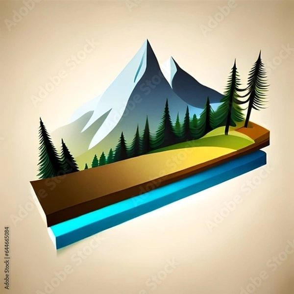 Obraz landscape with mountains