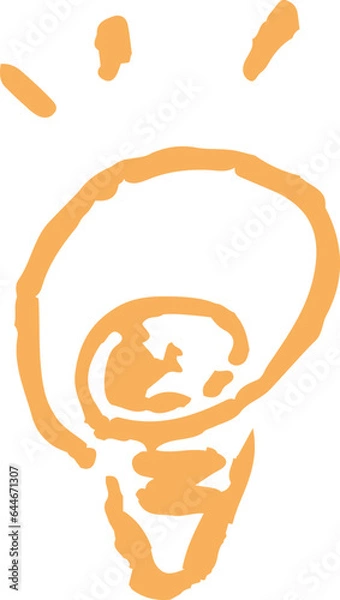 Obraz hand-painted miniature light bulb