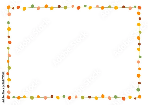 Obraz Autumn abstract decorative frame background.