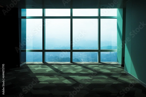 Fototapeta 高層の窓からの風景