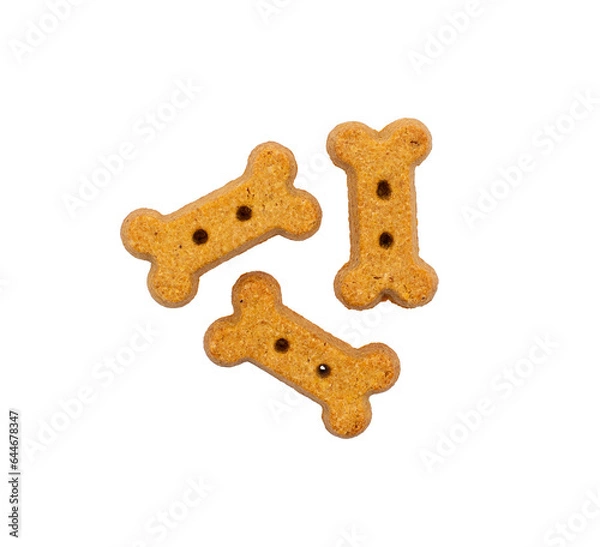 Obraz Three Dog treats on a transparent background 