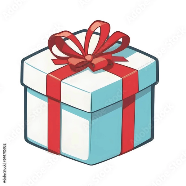 Obraz gift box with ribbon