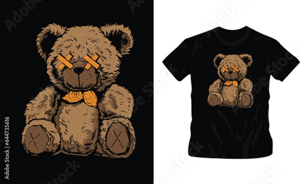 Obraz Cool trendy streetwear t-shirt design editable template