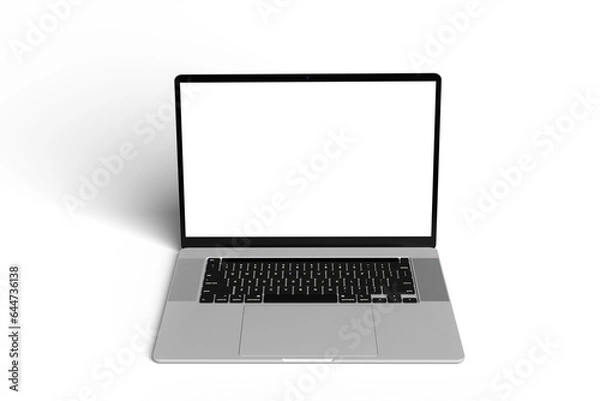 Fototapeta Laptop computer isolated on transparent