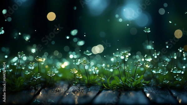 Fototapeta Background green Bokeh