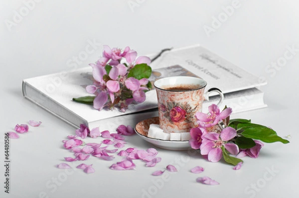 Fototapeta Spring coffee