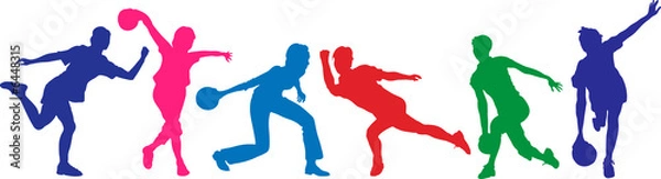 Fototapeta bowling girls