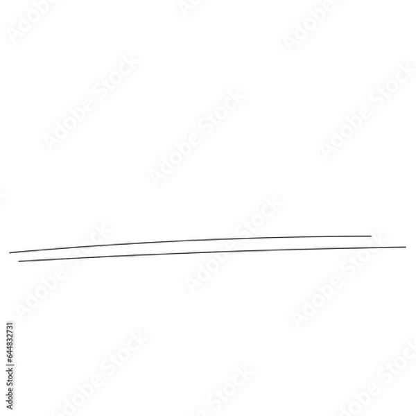 Obraz Scribble underline illustration