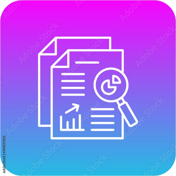 Obraz Market Research Icon