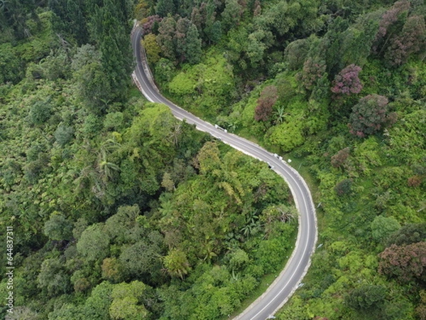 Fototapeta road in the mountains