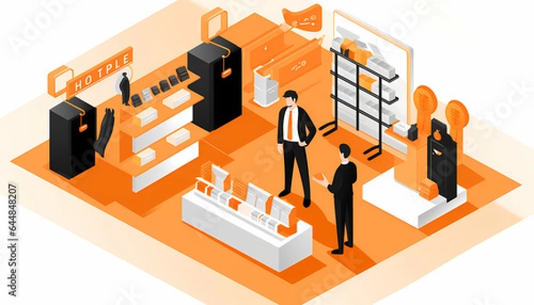 Fototapeta isometricview