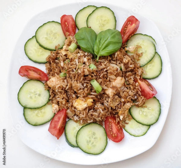 Obraz baked rice thai style
