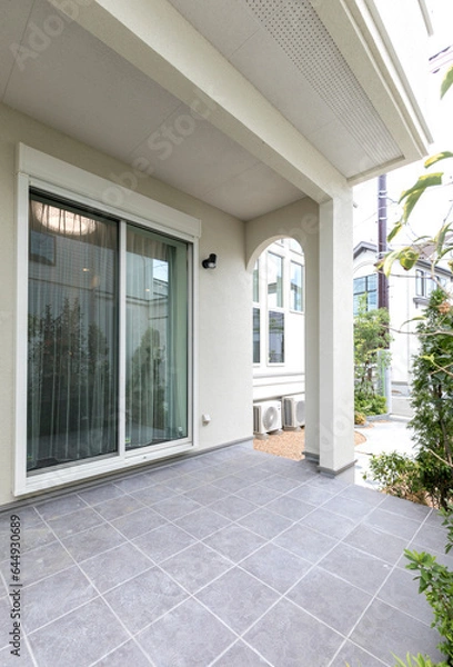 Fototapeta 一戸建て住宅のテラス