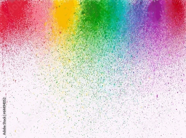 Fototapeta Tęczowy plusk