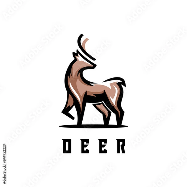Fototapeta deer logo
