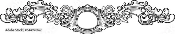 Obraz Baroque Victorian frame border.Arabesque.