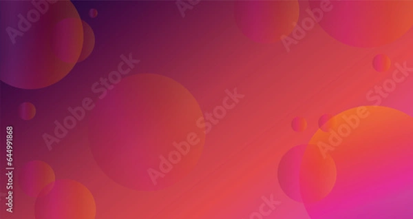 Fototapeta Gradient background with circles, space, cover