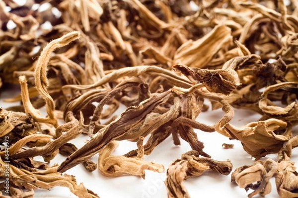 Fototapeta Dried leaves of black tea