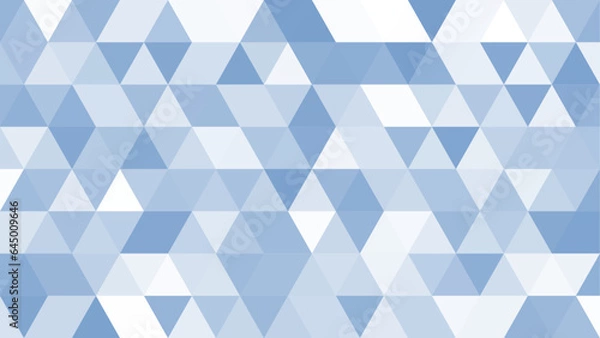 Obraz 16:9の背景 / ブルーのニュアンスカラー ポリゴンデザイン