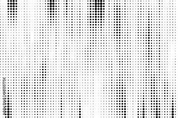 Fototapeta Abstract halftone dotted background. Grunge effect vector texture