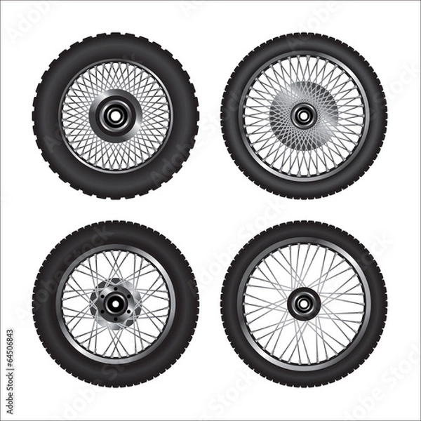 Obraz Motorcycle wheels