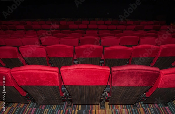 Obraz Back side empty seat in thearter