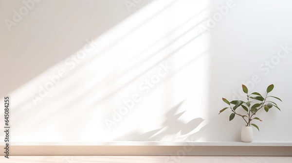 Fototapeta Minimalist Interior with additional Space for personal Words