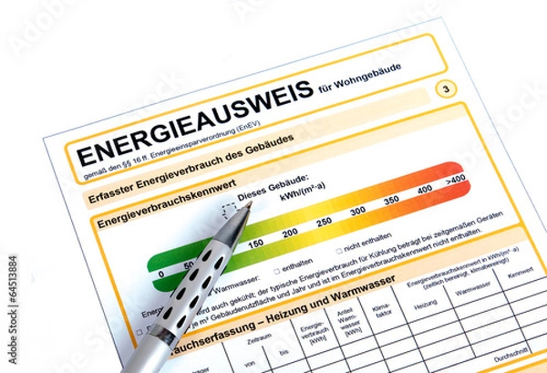 Obraz Energieausweis