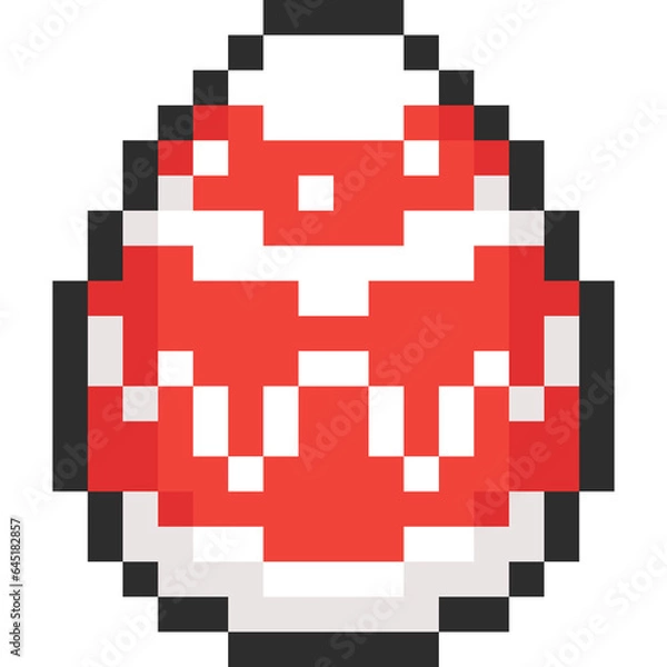 Fototapeta Pixel art easter egg icon 