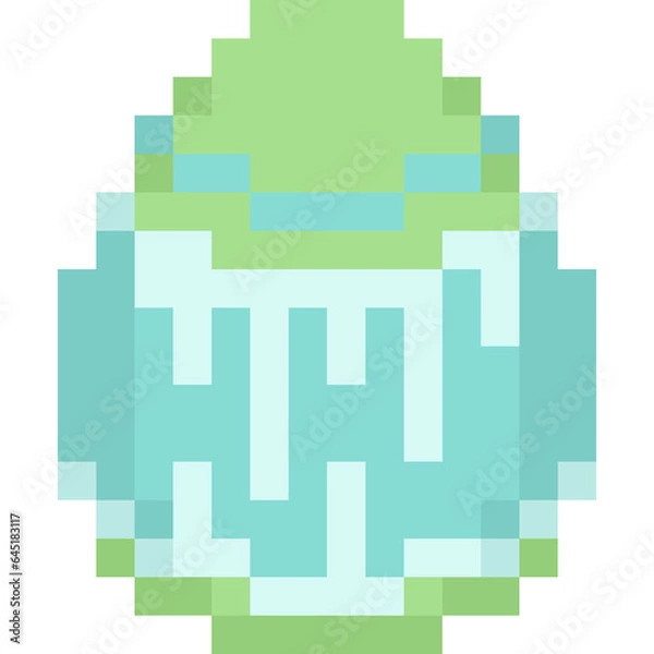 Fototapeta Pixel art easter egg icon 