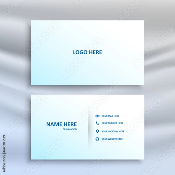 Obraz Creative and Clean Business Card Template.