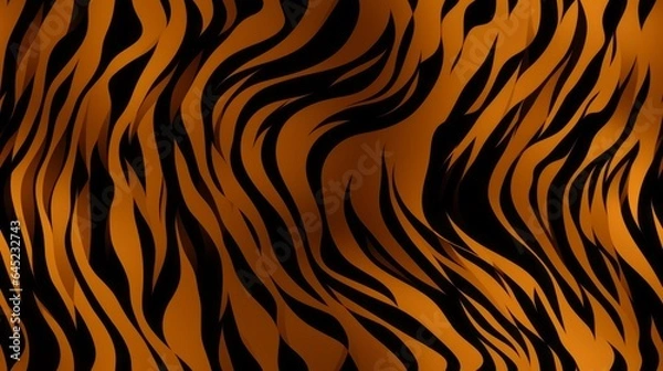 Fototapeta A beautiful seamless tiger stripes pattern for fashion prints
