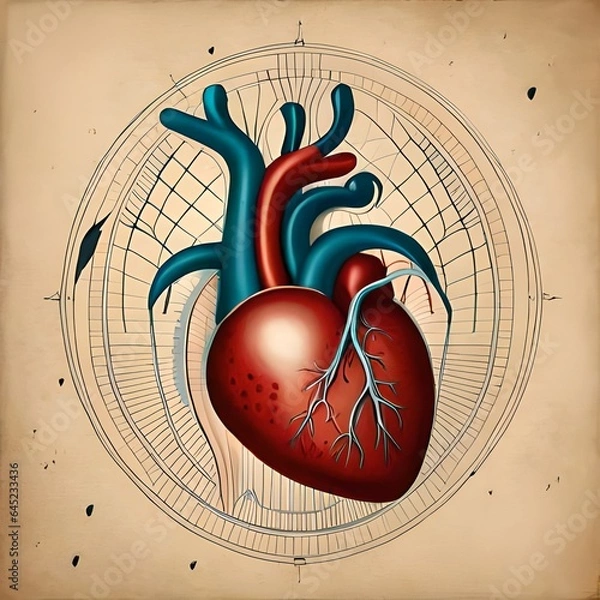 Obraz heart in the background Generated AI