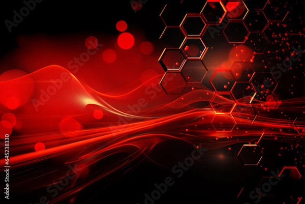 Fototapeta 赤色の抽象的なデジタル背景