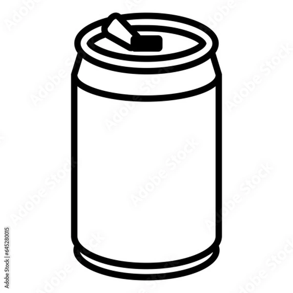 Obraz Drink can outline icon