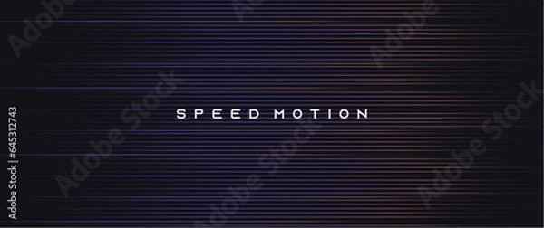 Fototapeta abstract futuristic seamless speed line motion gradient, motion speed effect vector design suits for background, banner, cover, technology theme