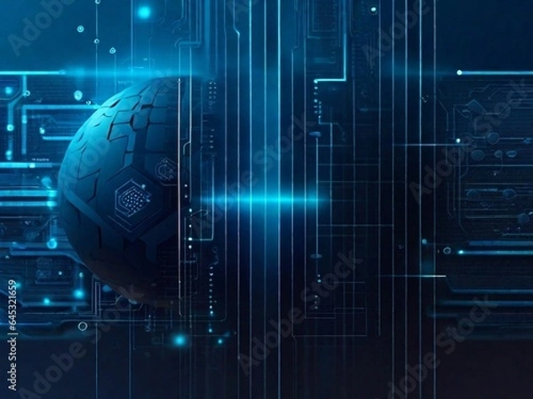 Fototapeta Technology Illustration Abstract Back ground 