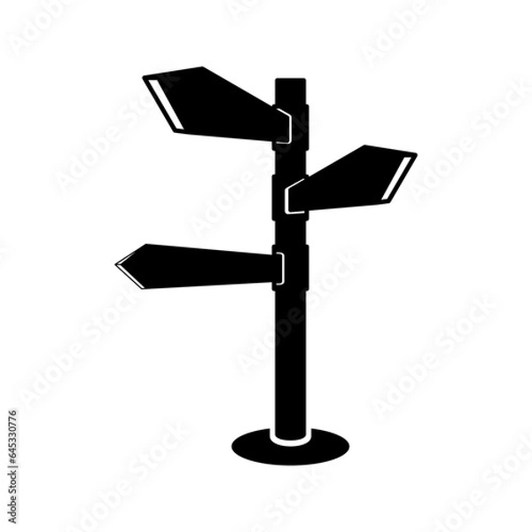 Fototapeta signpost icon