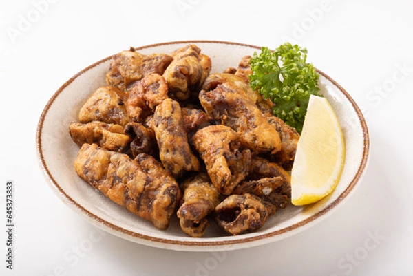 Fototapeta 豚ホルモン揚げ