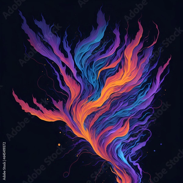 Fototapeta "Celestial Odyssey: Nebulae-Inspired Abstraction"