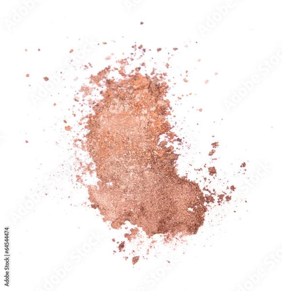 Fototapeta Crushed eyeshadow isolated on white
