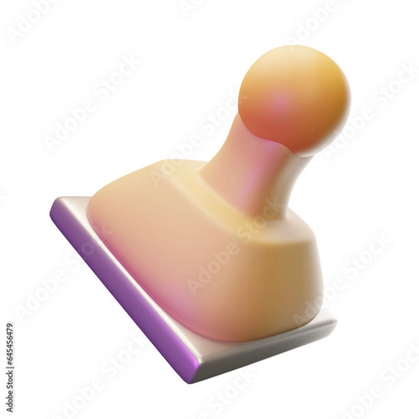 Obraz 3d  Stamp tool rendering,