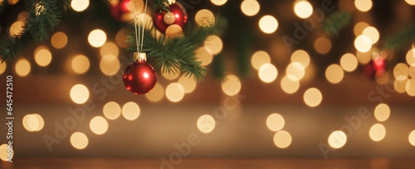 Obraz Christmas Bokeh Background