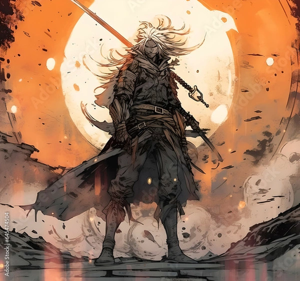 Obraz Oriental Samurai 