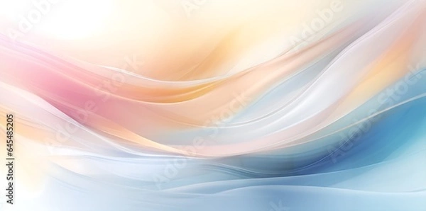 Fototapeta Pastel Breeze: Minimalistic Abstract of Light Blue and Pink, Shimmering Through Gentle Shades, Background in pastel gentle shades